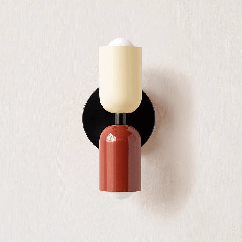 Double Wall Lamp | LED, Metal Construction & Adjustable Upward/Downward Light for Indoor Use