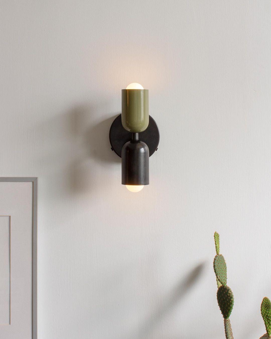 Double Wall Lamp | LED, Metal Construction & Adjustable Upward/Downward Light for Indoor Use