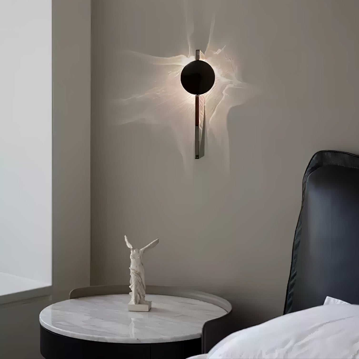 LED Wall Lamp with Creative Light and Shadow Design for Modern Home Decor & Ambient Lighting