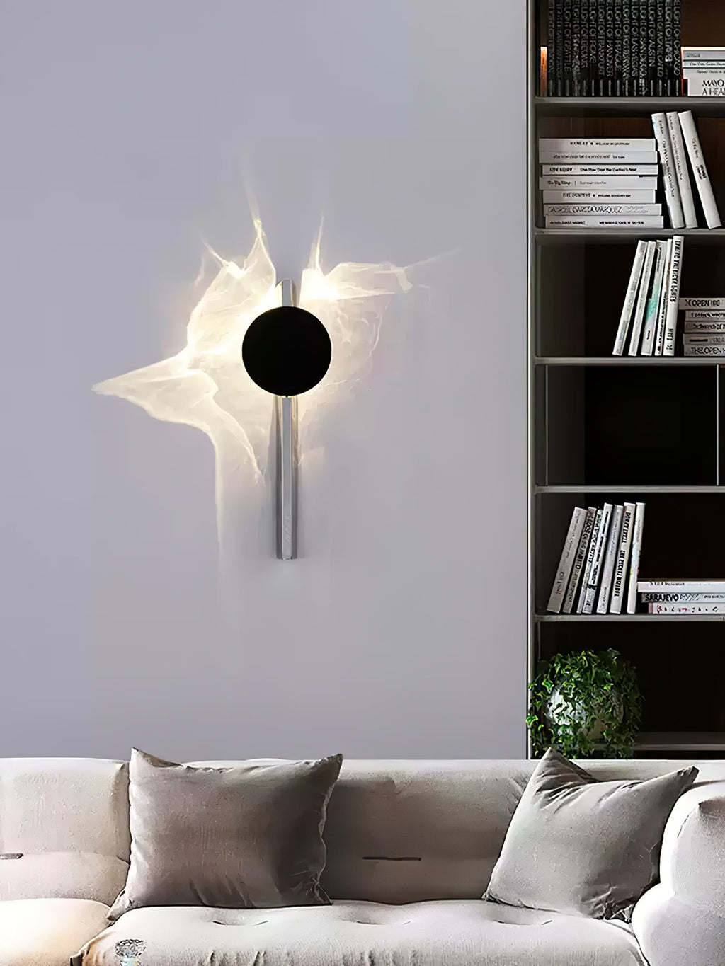 LED Wall Lamp with Creative Light and Shadow Design for Modern Home Decor & Ambient Lighting