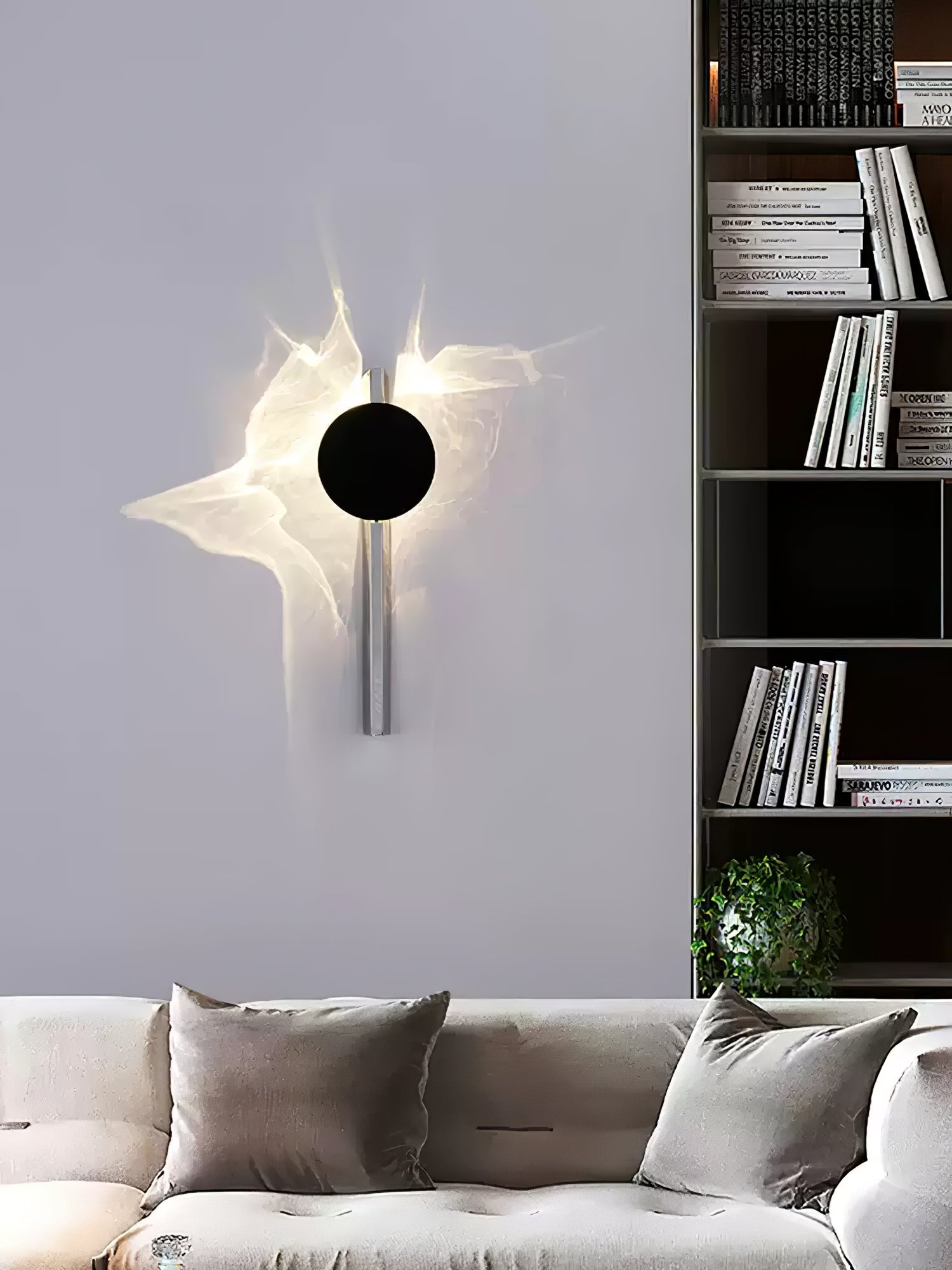LED Wall Lamp with Creative Light and Shadow Design for Modern Home Decor & Ambient Lighting