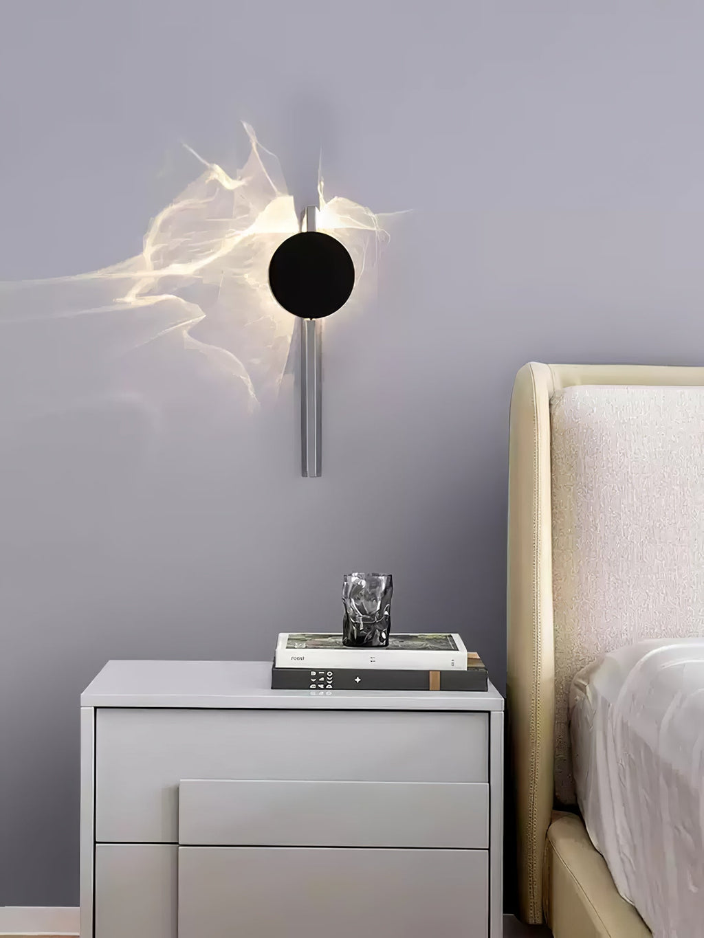 LED Wall Lamp with Creative Light and Shadow Design for Modern Home Decor & Ambient Lighting