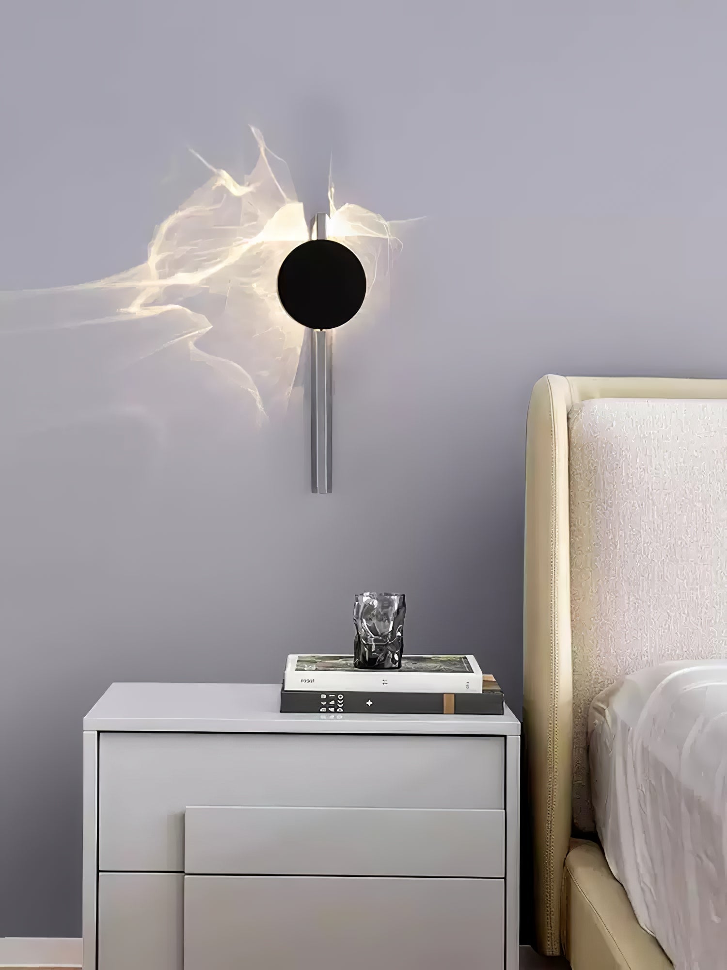 LED Wall Lamp with Creative Light and Shadow Design for Modern Home Decor & Ambient Lighting