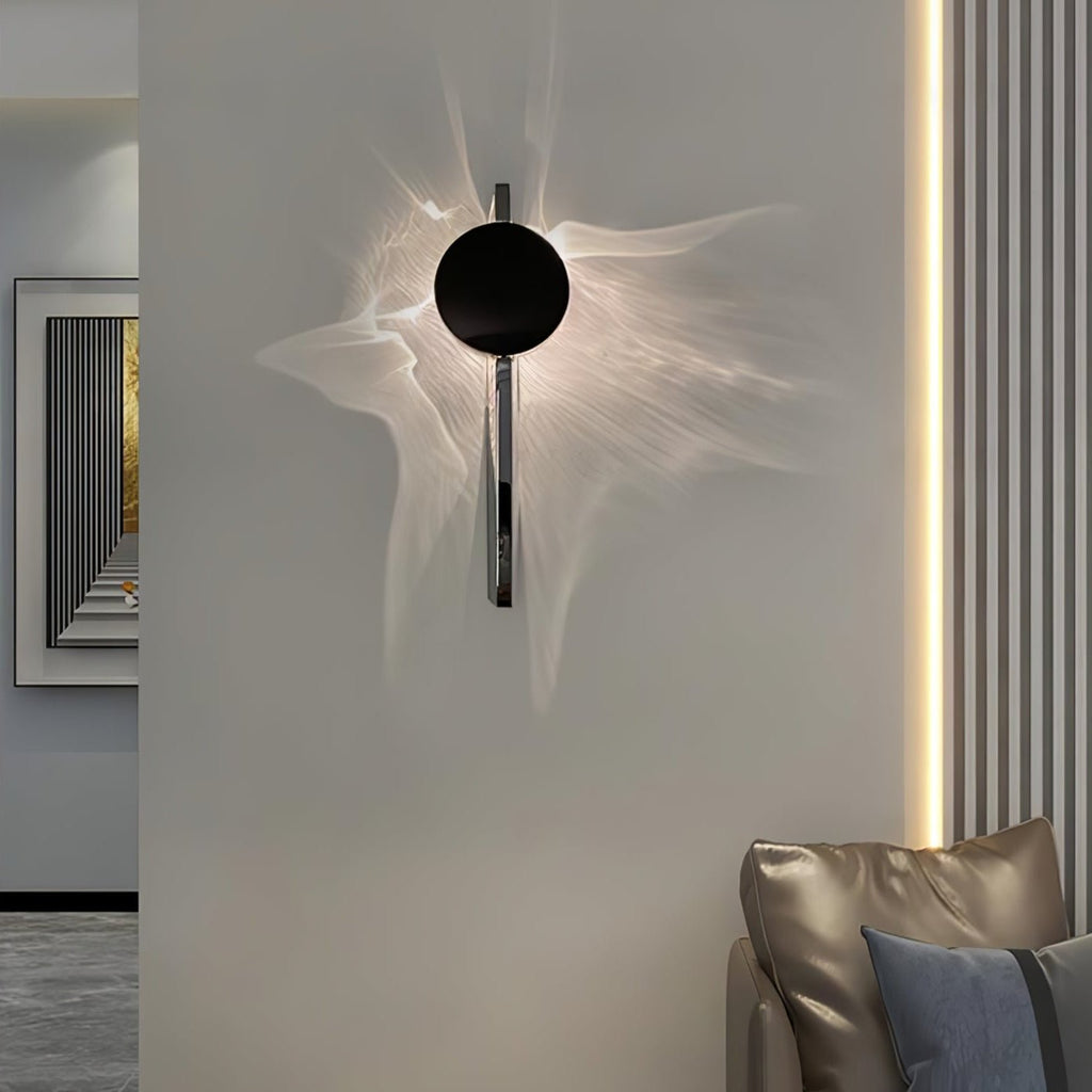 LED Wall Lamp with Creative Light and Shadow Design for Modern Home Decor & Ambient Lighting