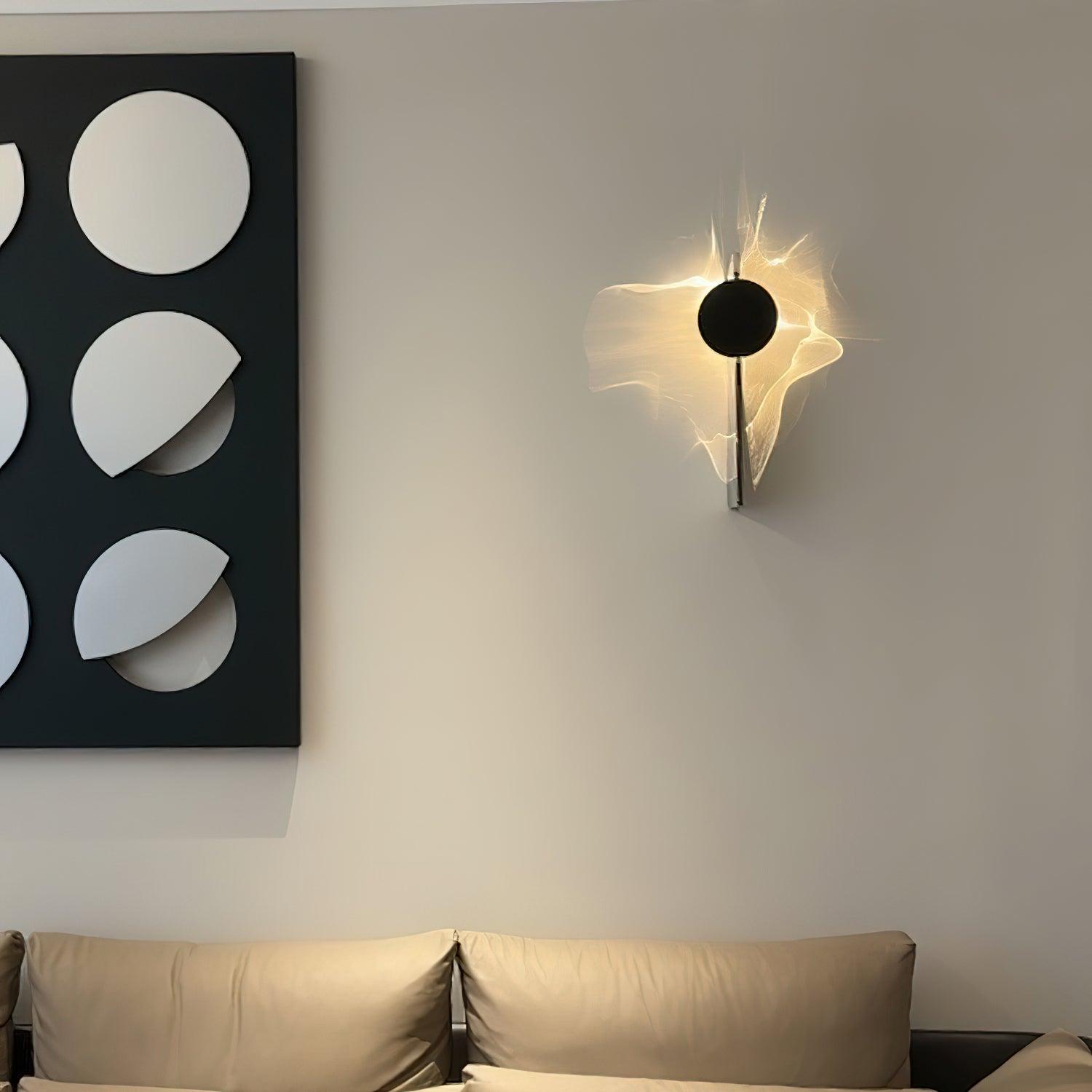 LED Wall Lamp with Creative Light and Shadow Design for Modern Home Decor & Ambient Lighting