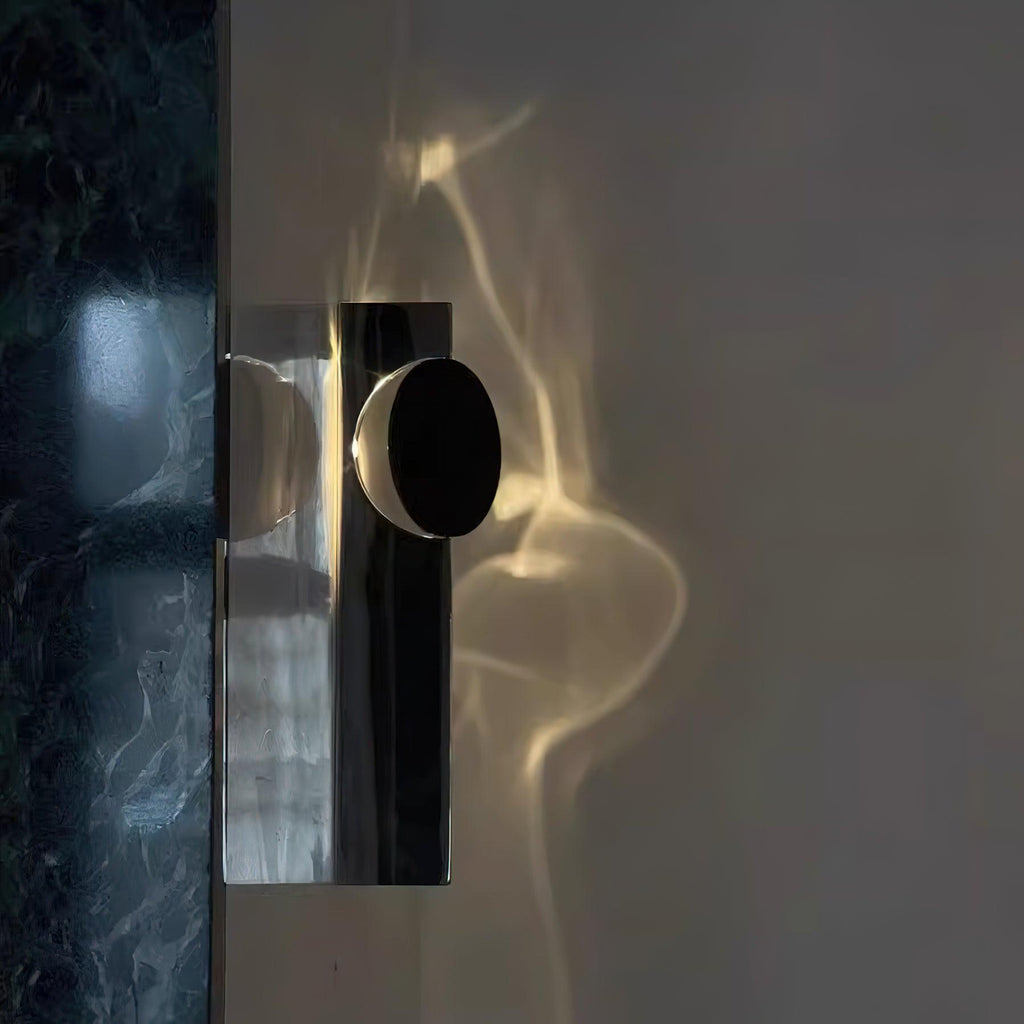 Creative Light and Shadow Wall Lamp | Stainless Steel, Integrated LED & Ideal for Indoor Use