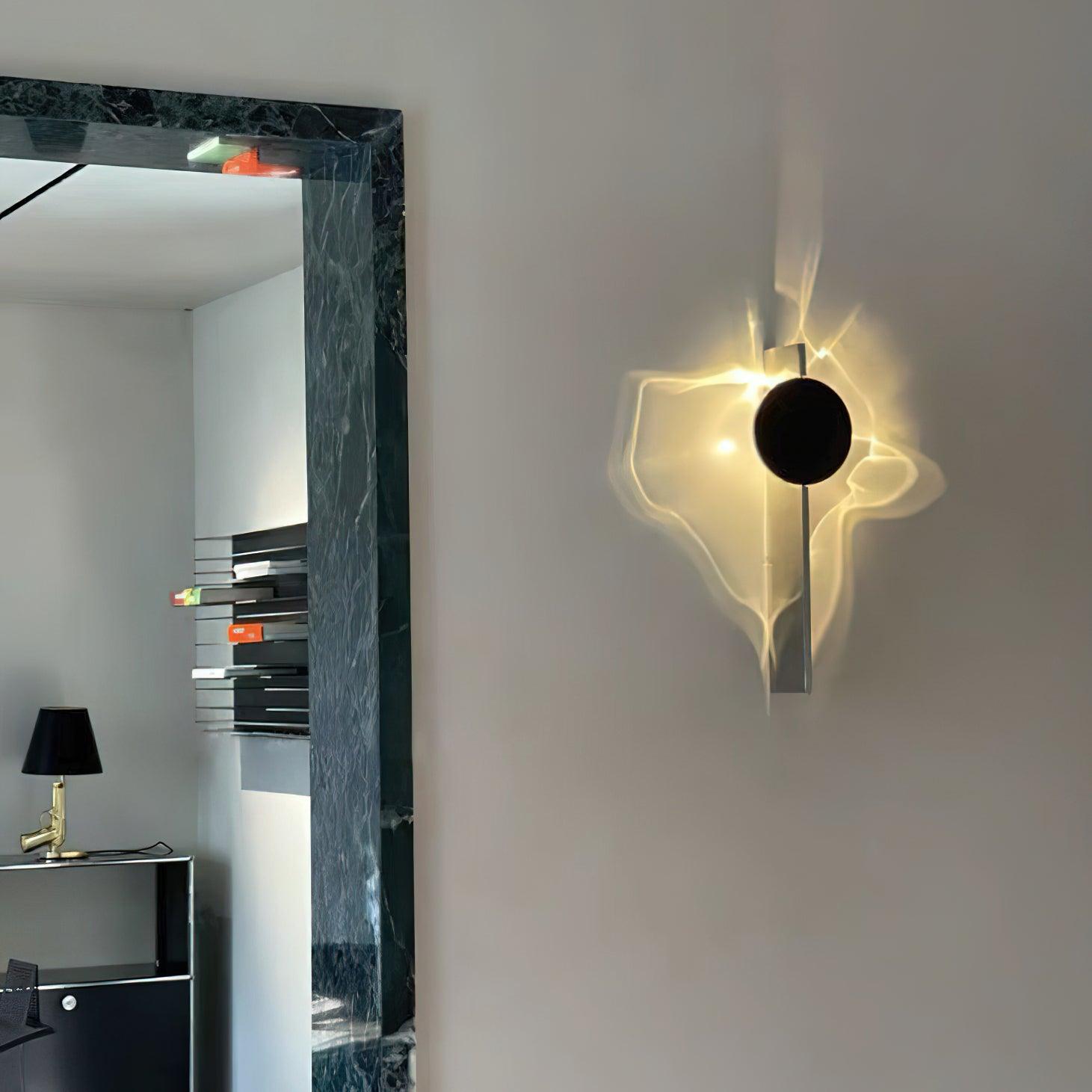 Creative Light and Shadow Wall Lamp | Stainless Steel, Integrated LED & Ideal for Indoor Use
