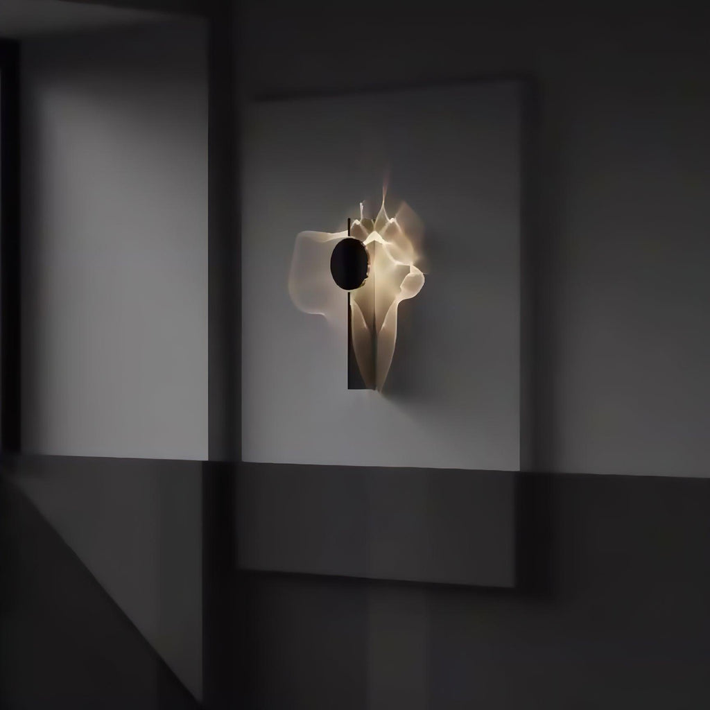 Creative Light and Shadow Wall Lamp | Stainless Steel, Integrated LED & Ideal for Indoor Use