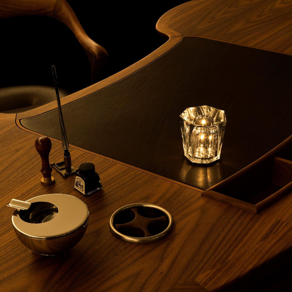 LED Crystal Diamond Table Lamp with Built-in Battery for Bedroom & Living Room Lighting