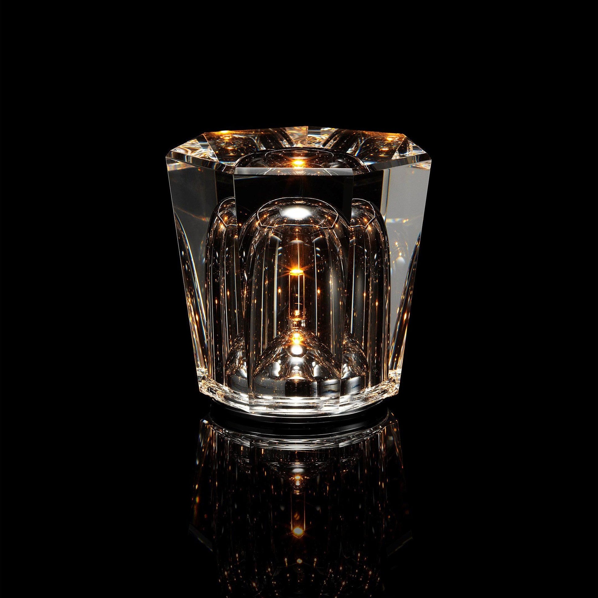 LED Crystal Diamond Table Lamp with Built-in Battery for Bedroom & Living Room Lighting