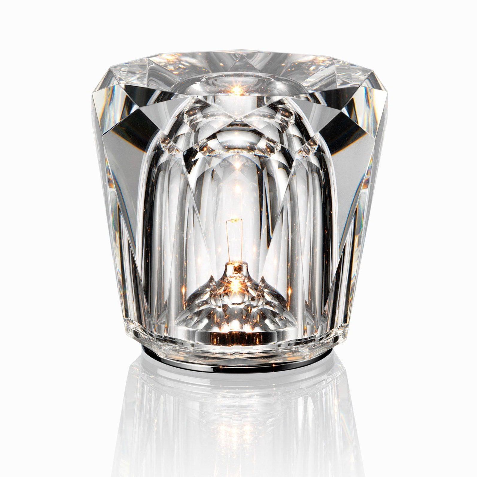 LED Crystal Diamond Table Lamp with Built-in Battery for Bedroom & Living Room Lighting