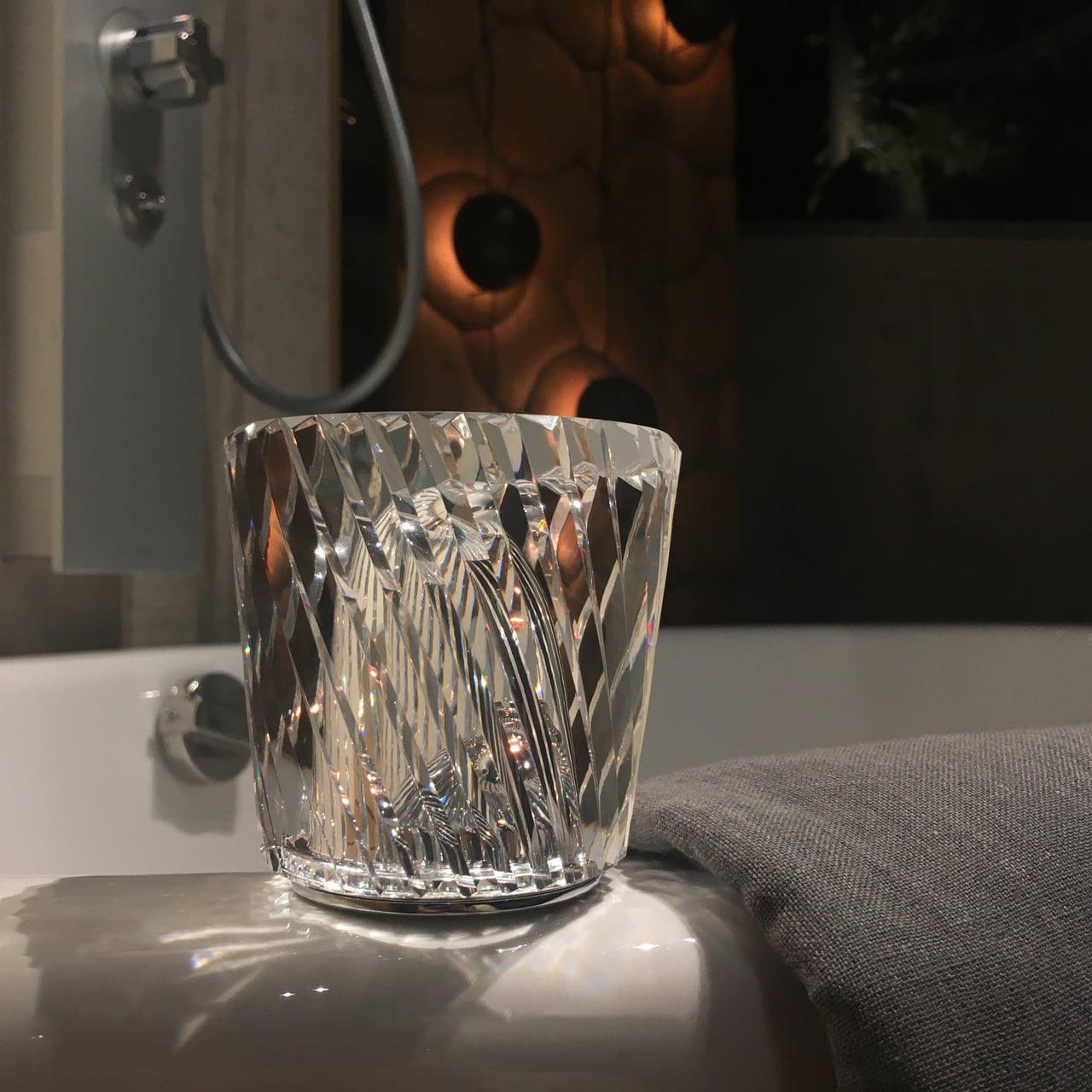 LED Crystal Diamond Table Lamp with Built-in Battery for Bedroom & Living Room Lighting