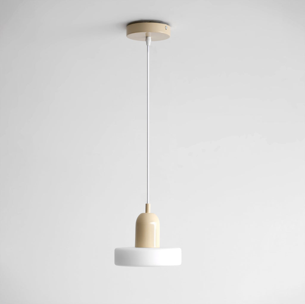 Glass Pendant Lamp with Curling Design - Modern Lighting Fixture for Dining Room & Kitchen