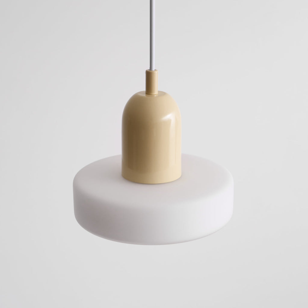 Glass Pendant Lamp with Curling Design - Modern Lighting Fixture for Dining Room & Kitchen