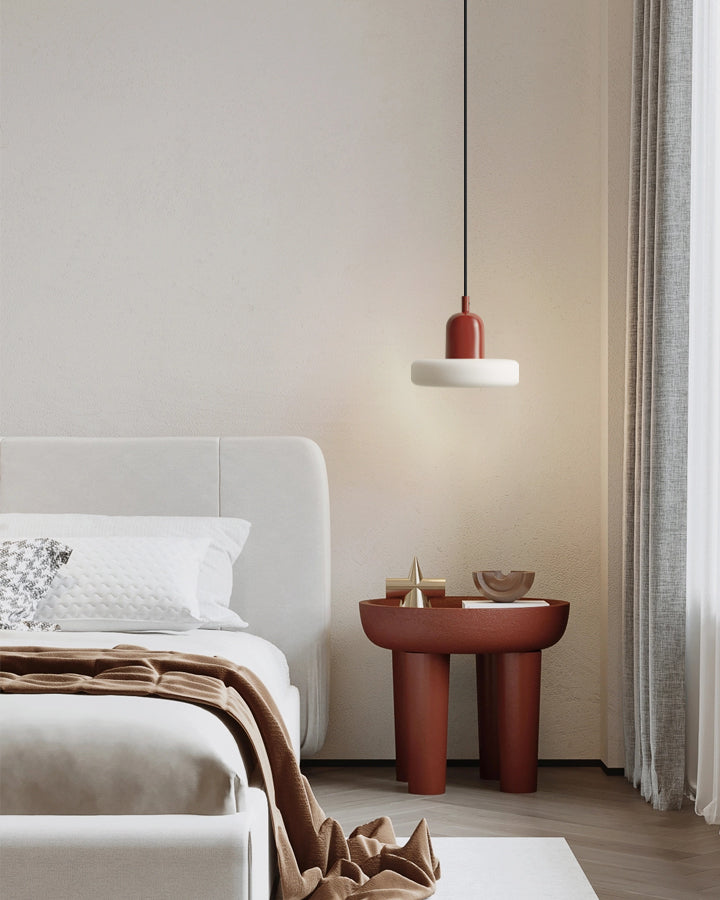 Glass Pendant Lamp with Curling Design - Modern Lighting Fixture for Dining Room & Kitchen