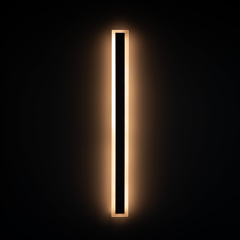 Linear Minimalist Wall Lamp for Modern Outdoors - Vertical Exterior Sconces & Lighting
