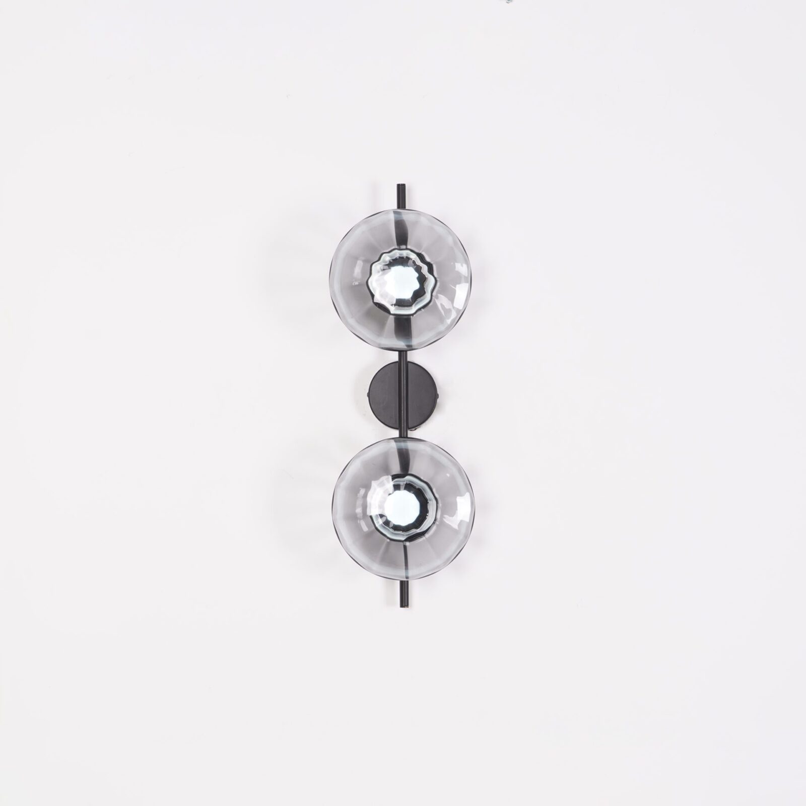 Glass Wall Sconce Light with Nordic Round Design for Bedroom, Living Room & Hallway Accent Lighting