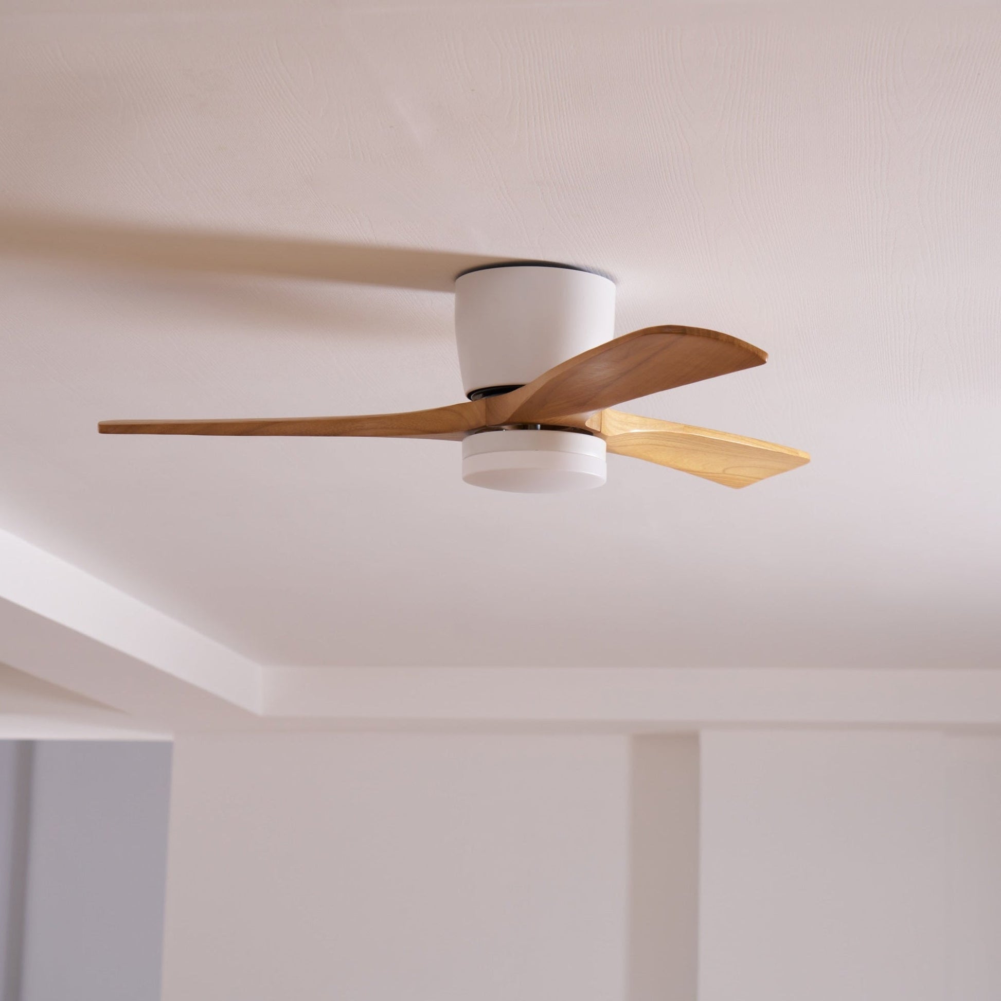 Nordic Wooden Ceiling Fan Light | LED, 6-Speed Control & Ideal for Indoor Spaces, Available in 42", 48", 52" Sizes