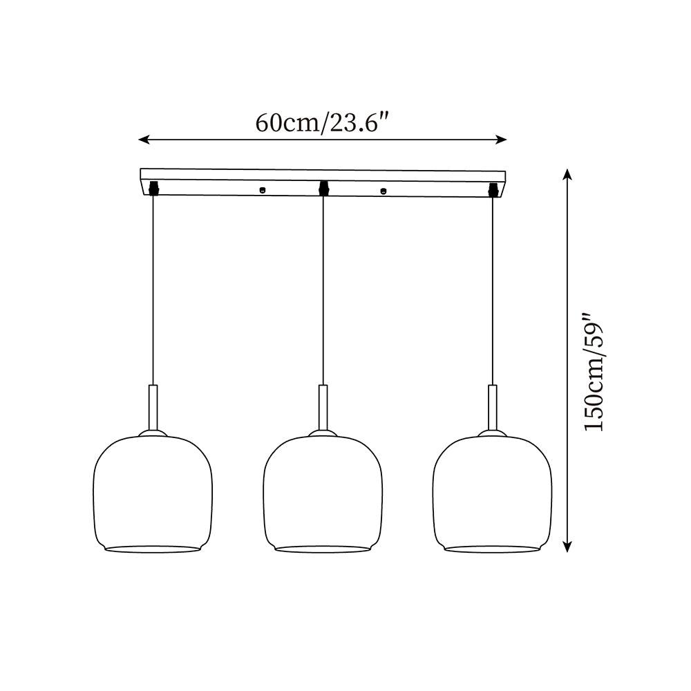 LED Pendant Lamp - Modern Adjustable Hanging Light Fixture for Kitchen Island & Dining Room Lighting