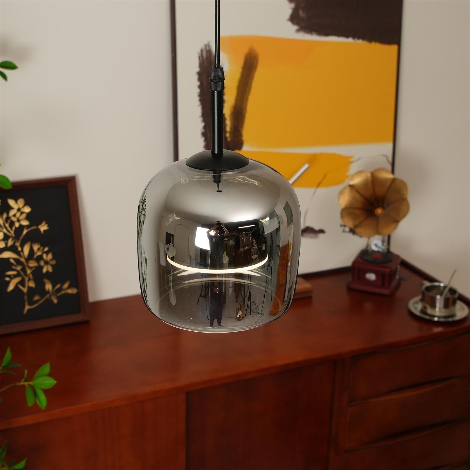 LED Pendant Lamp - Modern Adjustable Hanging Light Fixture for Kitchen Island & Dining Room Lighting