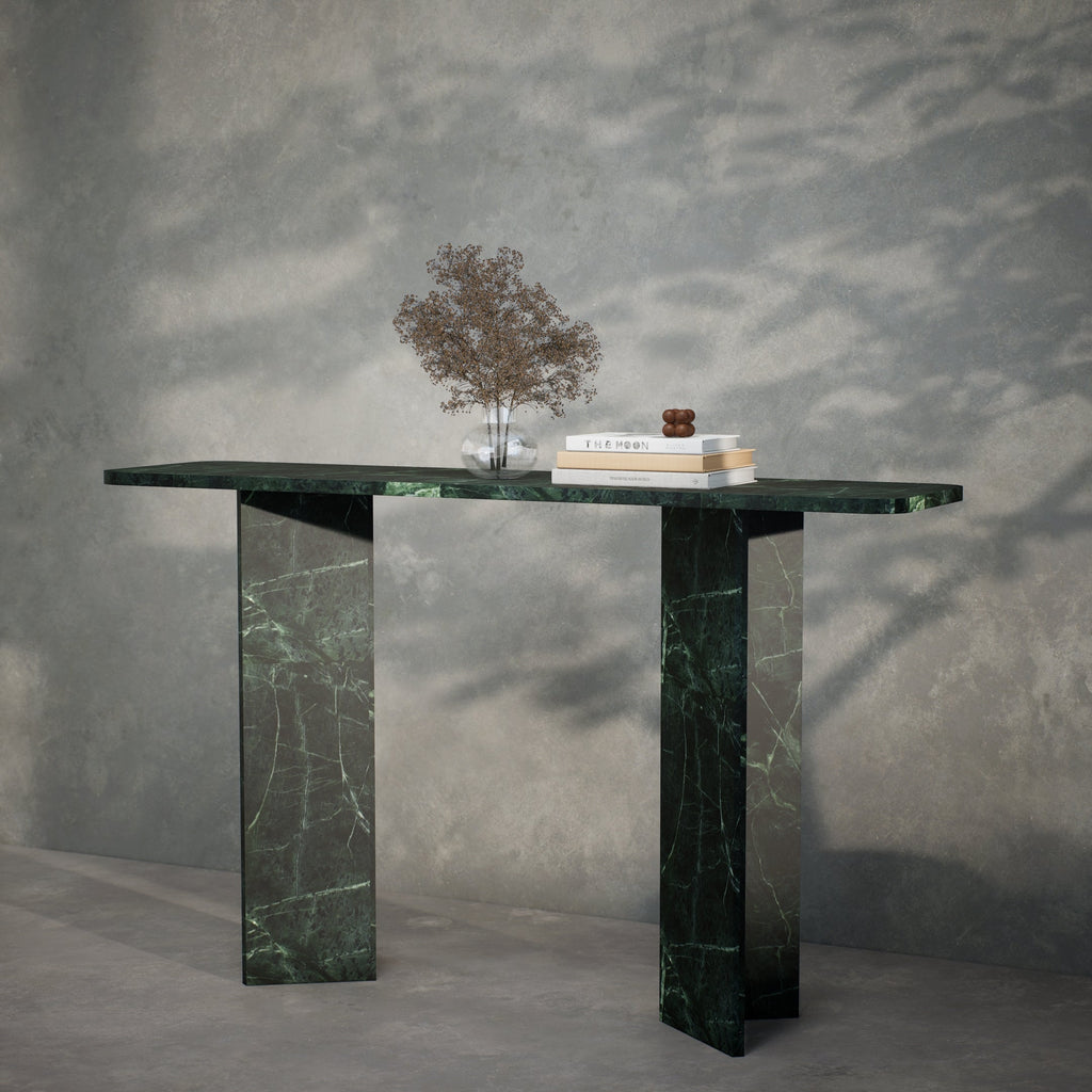 Dark Indian Green Dining Table for Modern Home Decor & Stylish Gatherings