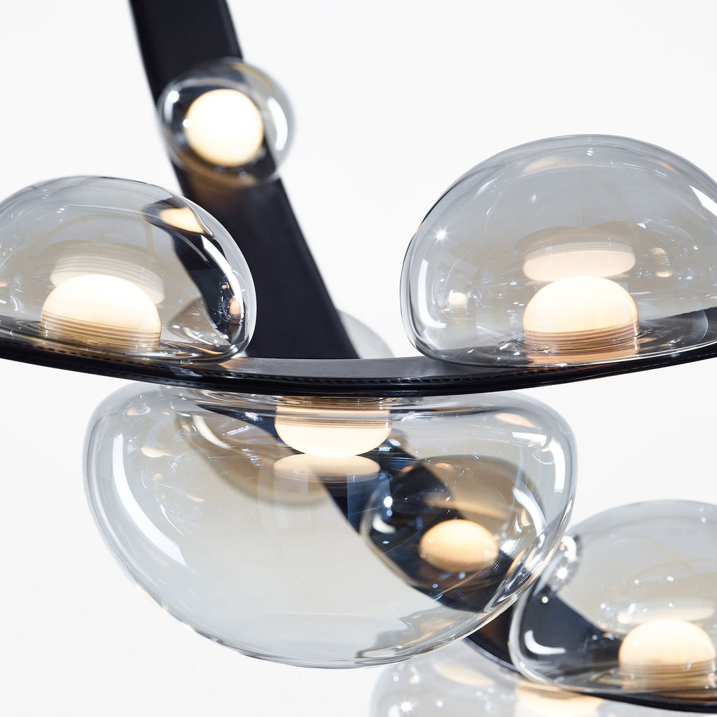 Dew Drops Pendant Lamp | Integrated LED, Smoke Grey Finish & Ideal for Indoor Spaces