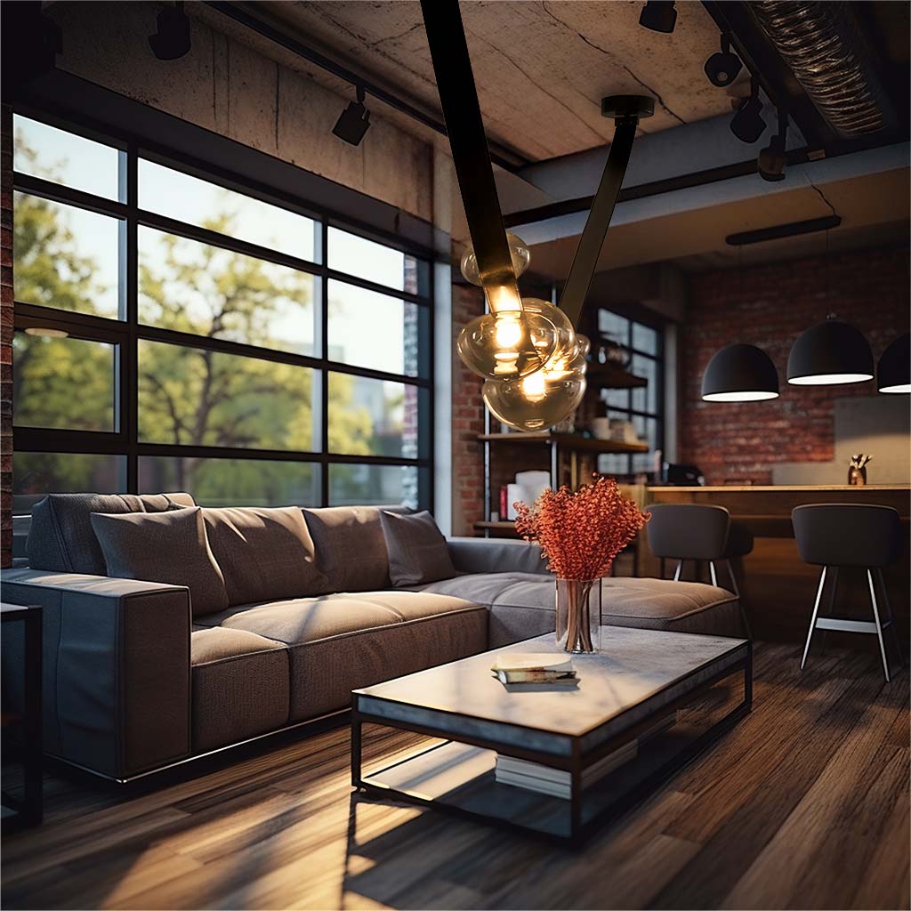 Dew Drops Pendant Lamp | Integrated LED, Smoke Grey Finish & Ideal for Indoor Spaces