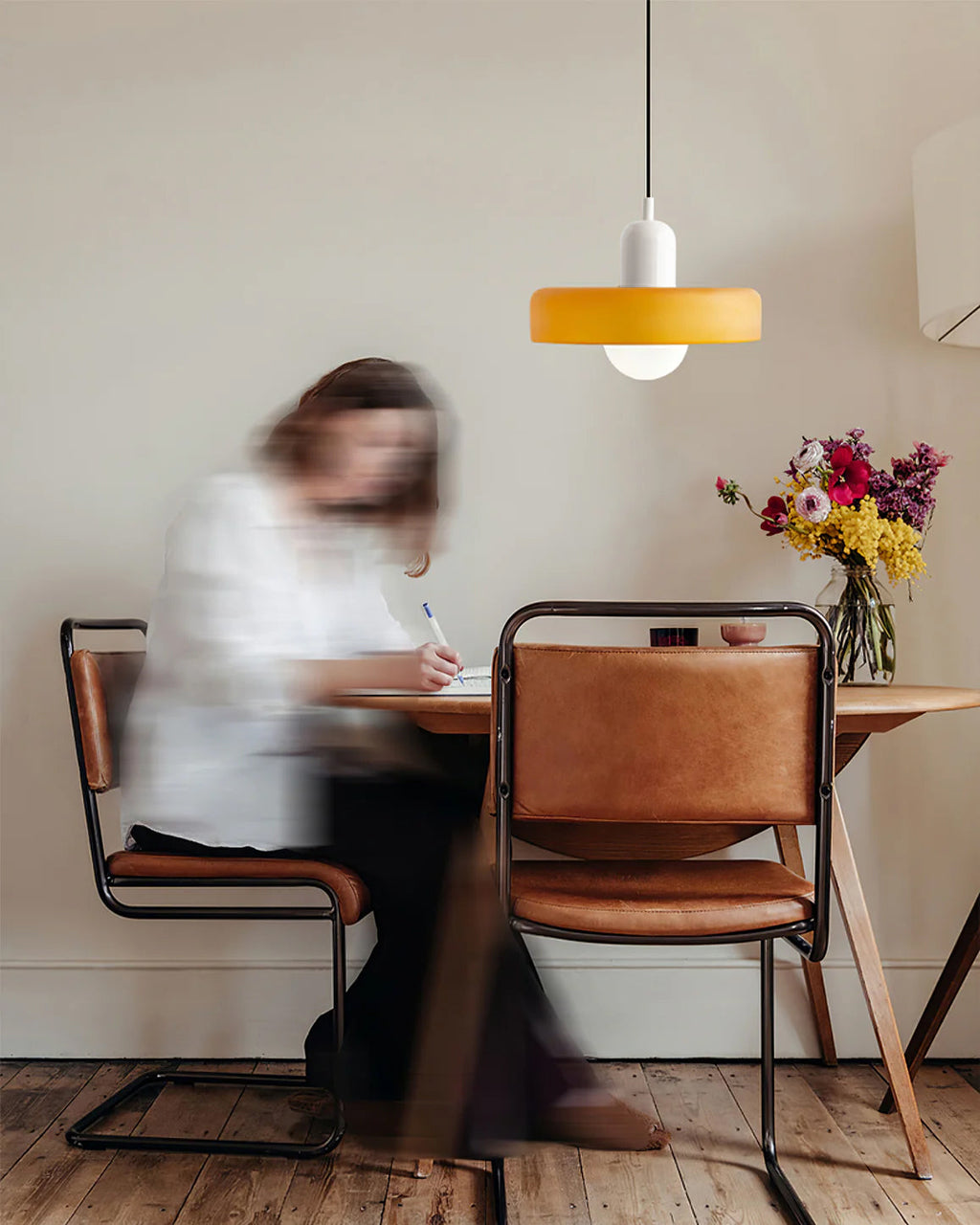 Disc Orb Pendant Light Fixture - Modern Hanging Ceiling Lamp for Dining Room & Living Room