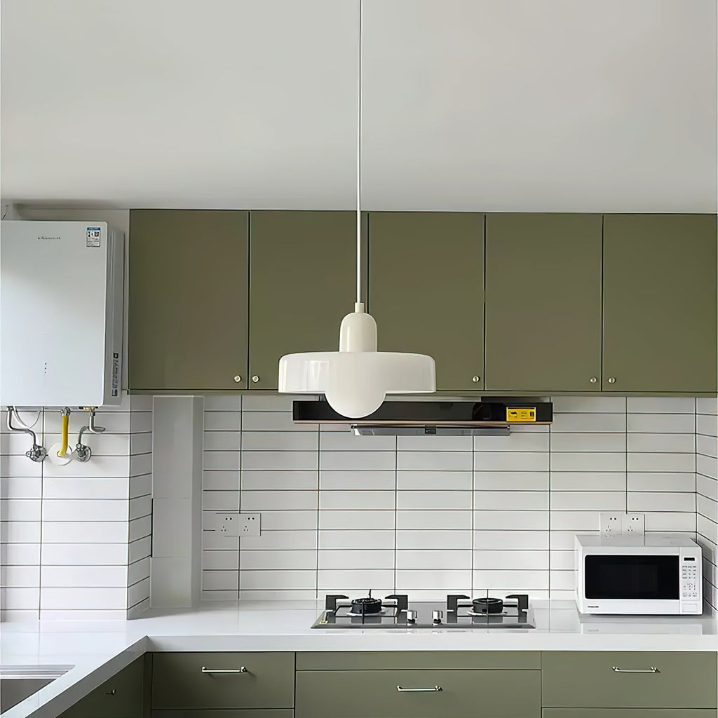 Disc Orb Pendant Light Fixture - Modern Hanging Ceiling Lamp for Dining Room & Living Room