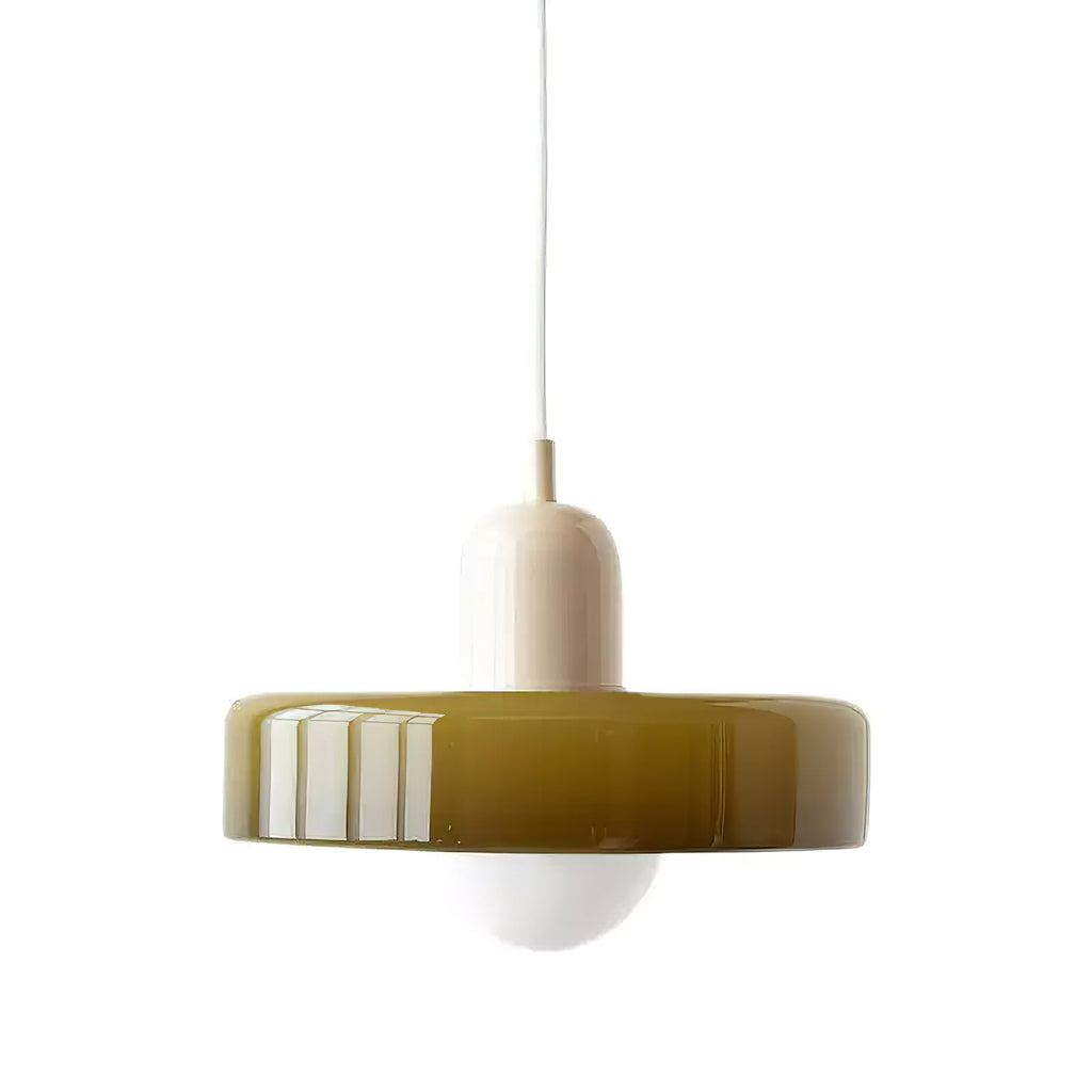 Disc Orb Pendant Light Fixture - Modern Hanging Ceiling Lamp for Dining Room & Living Room