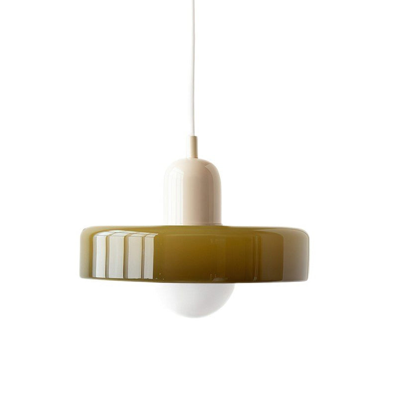 Disc Orb Pendant Light Fixture - Modern Hanging Ceiling Lamp for Dining Room & Living Room