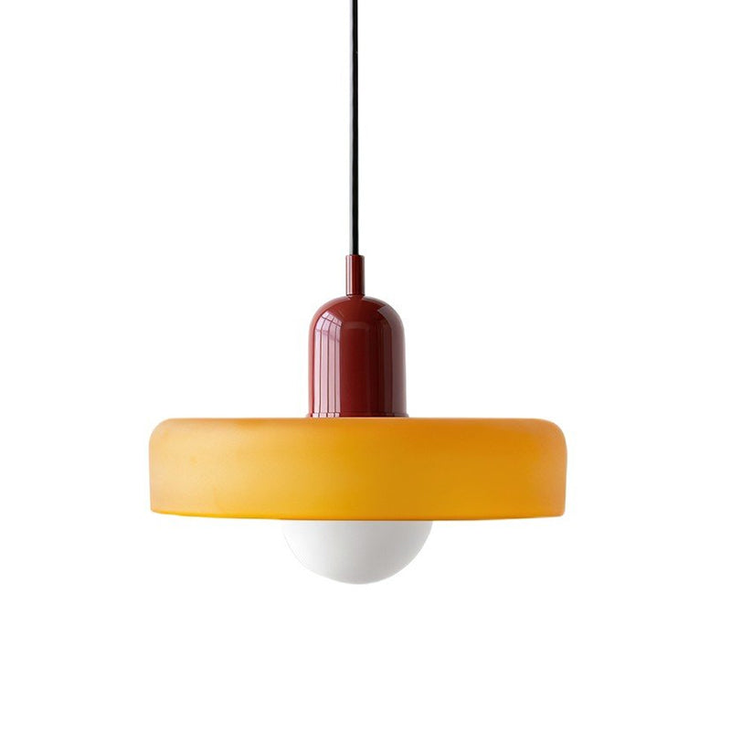 Disc Orb Pendant Light Fixture - Modern Hanging Ceiling Lamp for Dining Room & Living Room