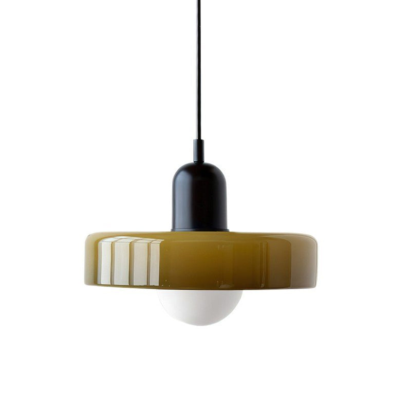 Disc Orb Pendant Light Fixture - Modern Hanging Ceiling Lamp for Dining Room & Living Room