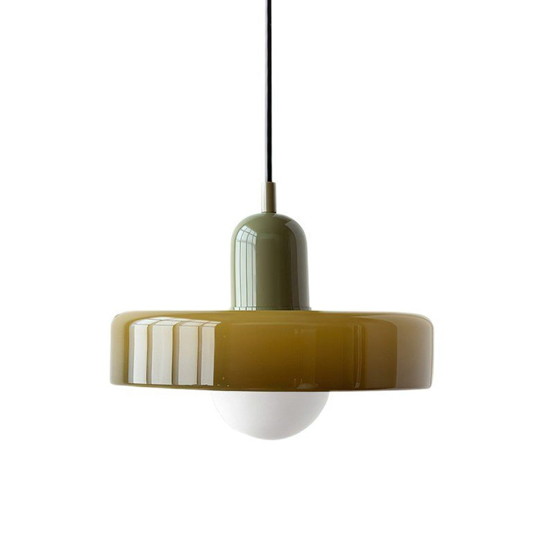 Disc Orb Pendant Light Fixture - Modern Hanging Ceiling Lamp for Dining Room & Living Room