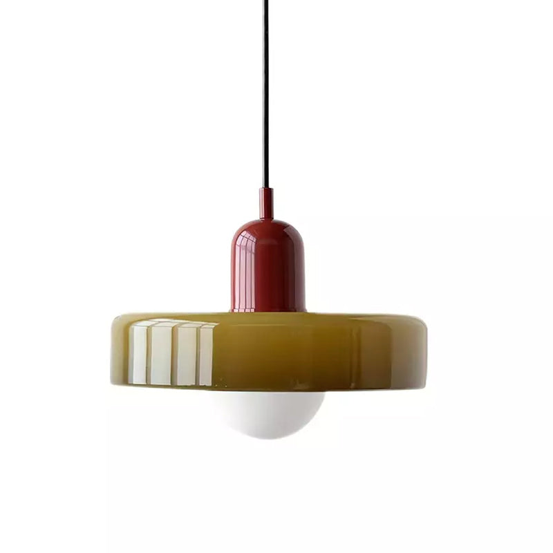 Disc Orb Pendant Light Fixture - Modern Hanging Ceiling Lamp for Dining Room & Living Room