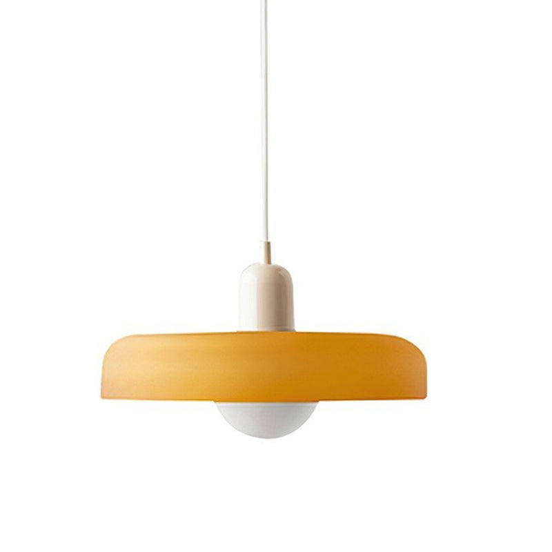 Disc Orb Pendant Light Fixture - Modern Hanging Ceiling Lamp for Dining Room & Living Room