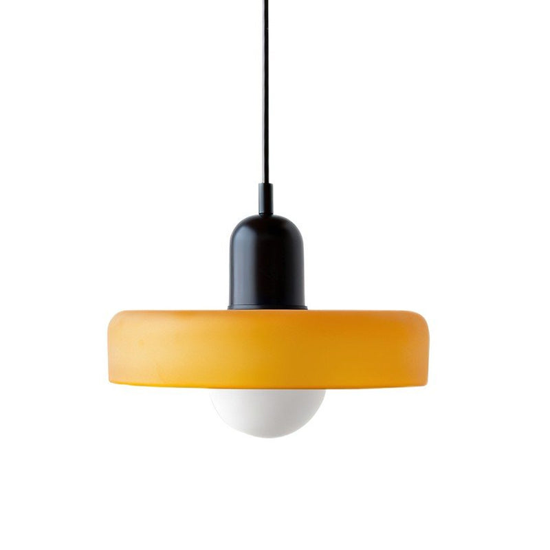 Disc Orb Pendant Light Fixture - Modern Hanging Ceiling Lamp for Dining Room & Living Room
