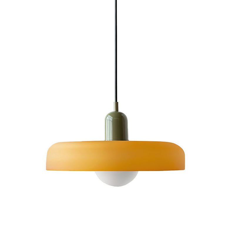 Disc Orb Pendant Light Fixture - Modern Hanging Ceiling Lamp for Dining Room & Living Room