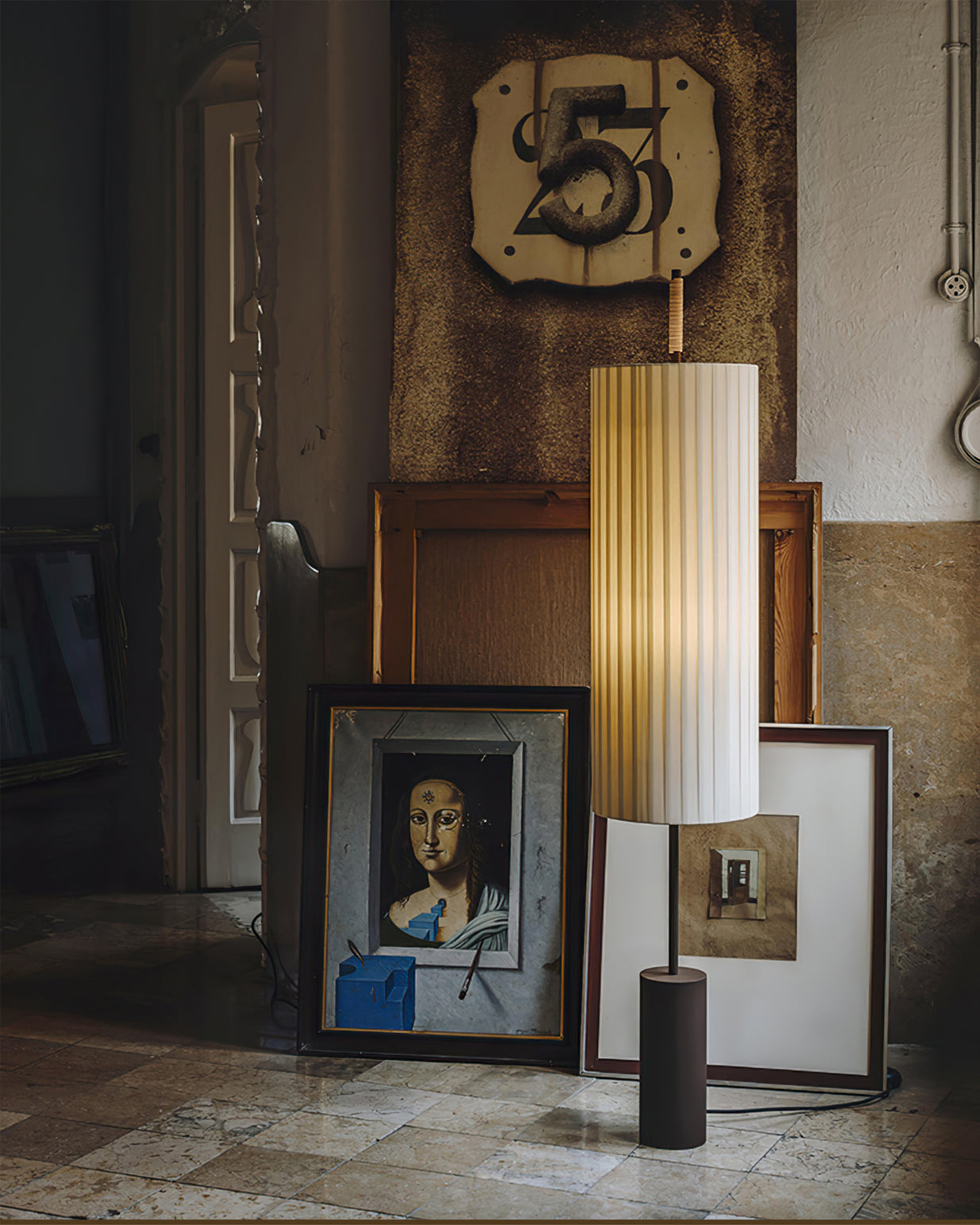 LED Floor Lamp with Adjustable Height and Modern Design for Living Room & Bedroom Lighting