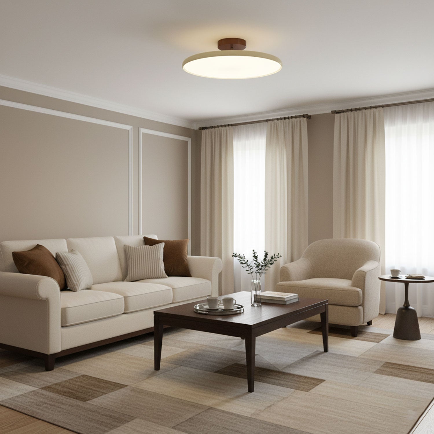 Adjustable LED Ceiling Lamp | Customizable Ambient Lighting for Indoor Spaces, Sloped Ceiling Compatible