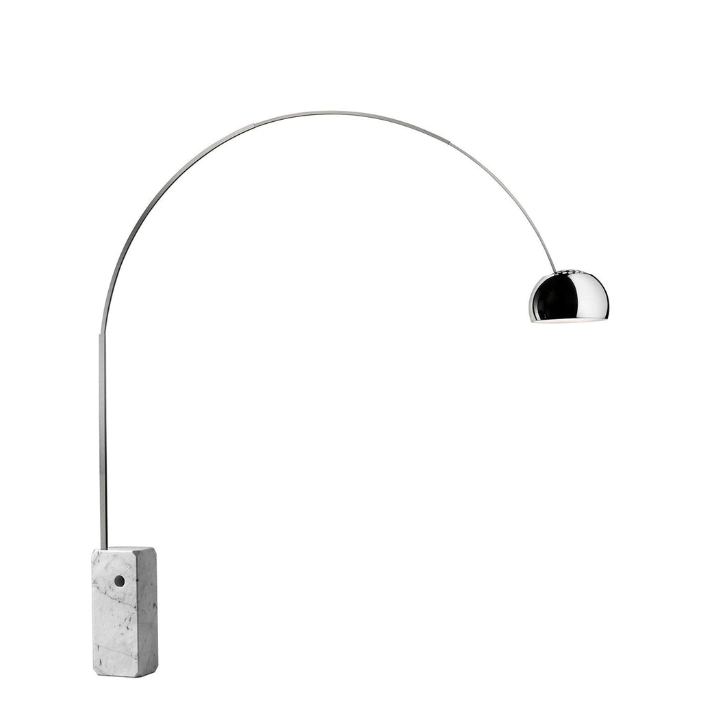 LED Arco Floor Lamp - Modern Adjustable Design with Marble Base for Living Room & Office Lighting