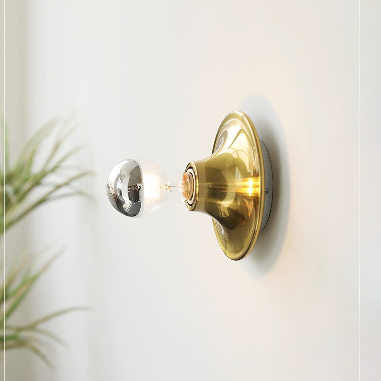 Eclipta Wall Sconce | Metal & Glass, Minimalist Design for Indoor Use in Modern Interiors