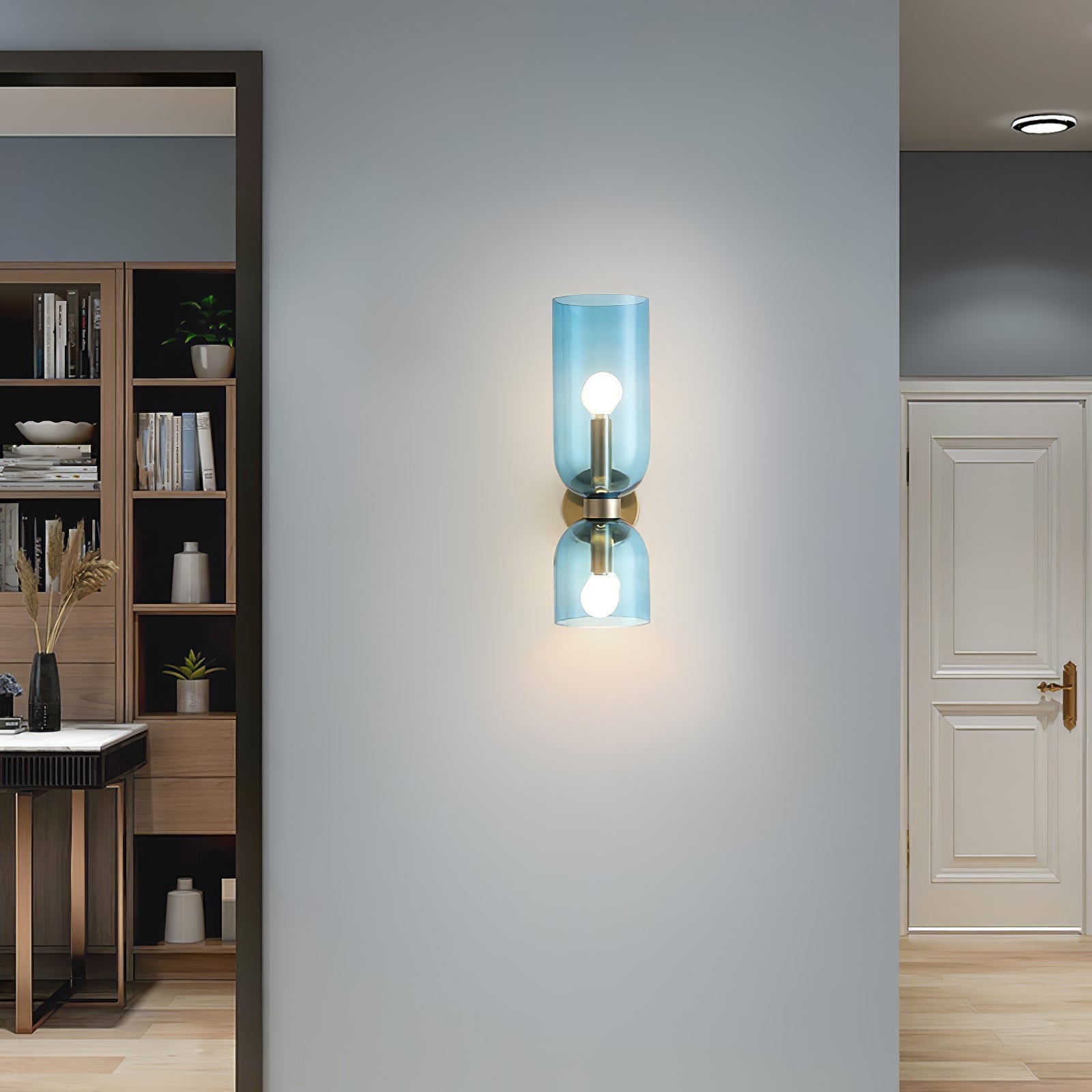 Edie Wall Lamp | Opal Glass Shade, Metal Body & Ideal for Indoor Use in Modern Spaces