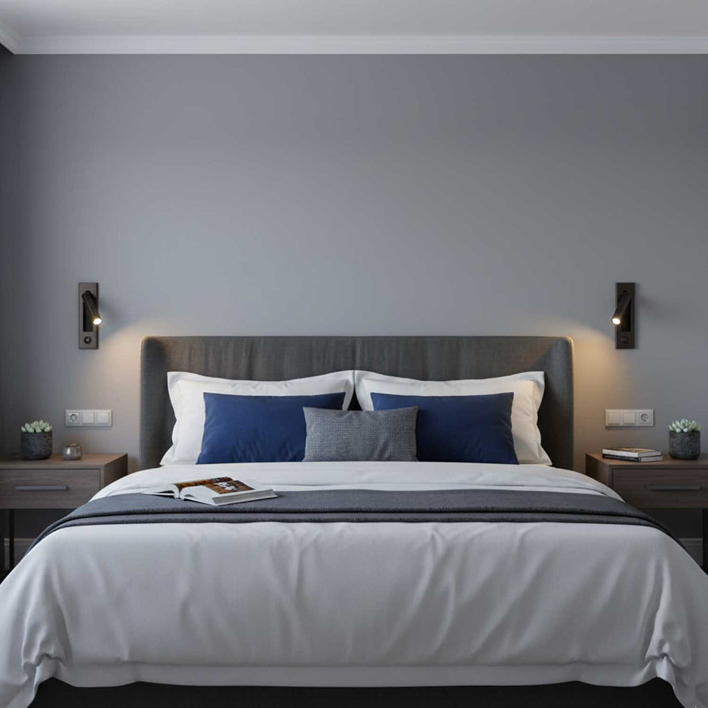 LED Bedside Reading Light | Adjustable Head, Dimmable & Space-Saving for Modern Bedrooms