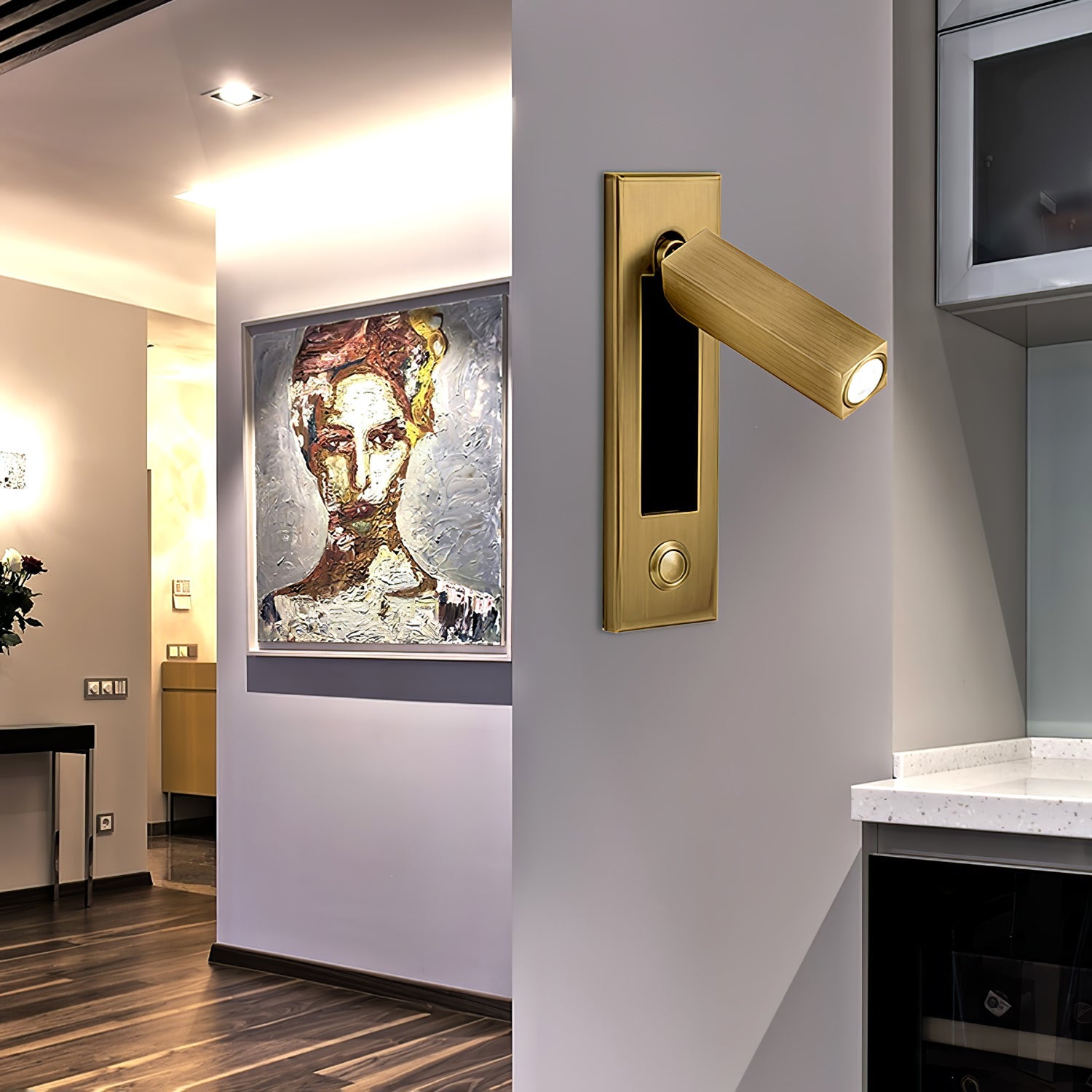 LED Bedside Reading Light | Adjustable Head, Dimmable & Space-Saving for Modern Bedrooms