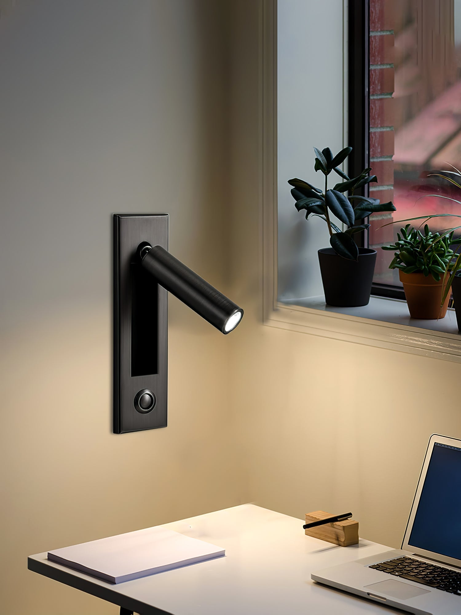 LED Bedside Reading Light | Adjustable Head, Dimmable & Space-Saving for Modern Bedrooms