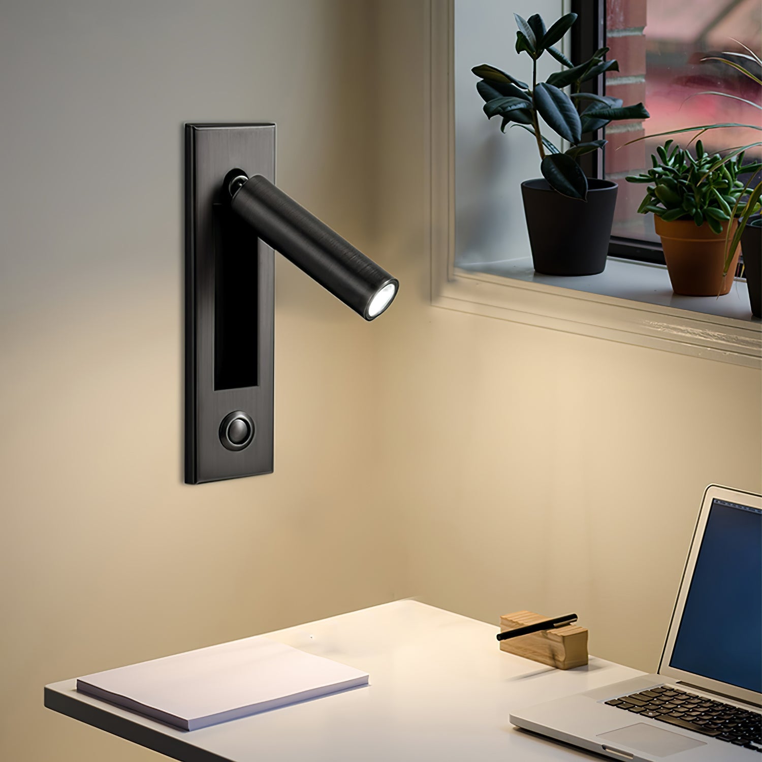 LED Bedside Reading Light | Adjustable Head, Dimmable & Space-Saving for Modern Bedrooms