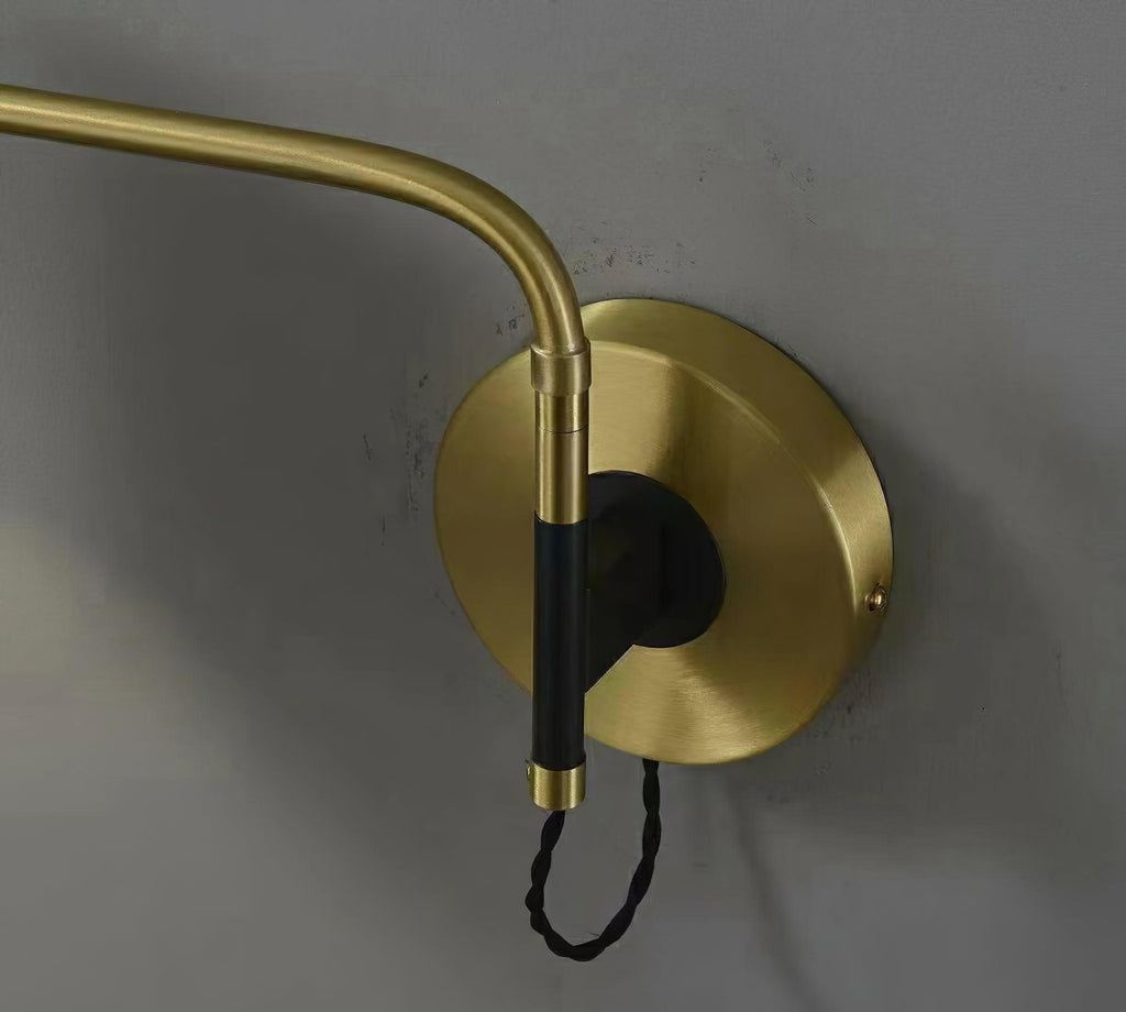 LED Swing Wall Sconce Light Fixture - Adjustable Arm Design for Living Room & Bedroom Lighting