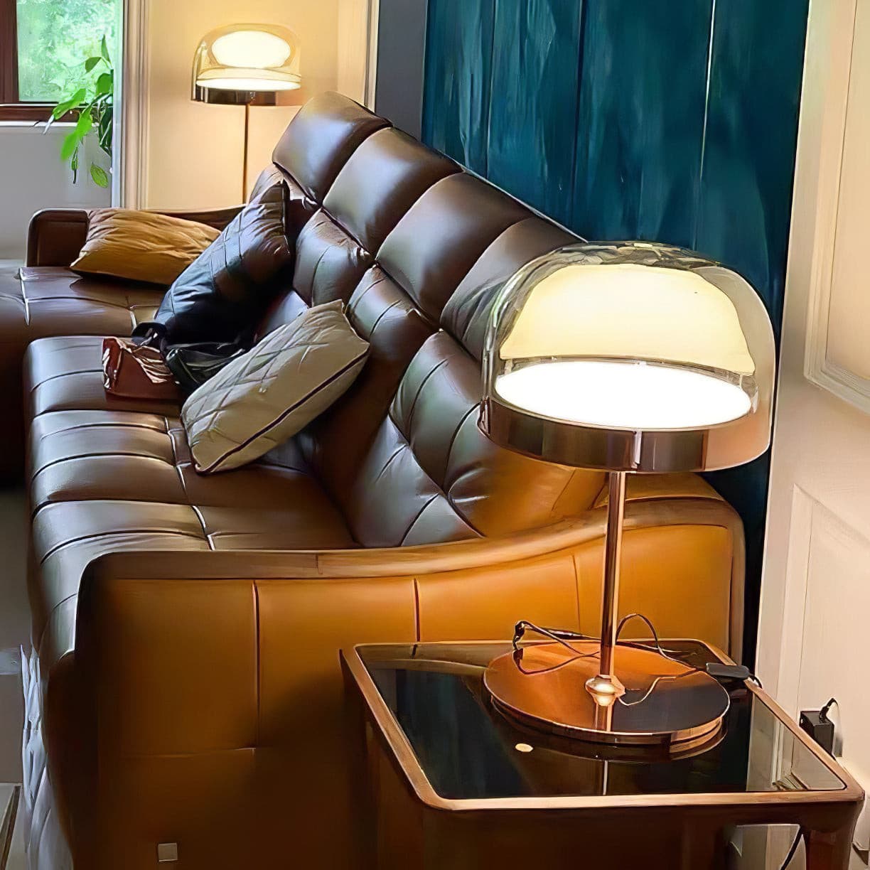 LED Table Lamp with Adjustable Brightness and Modern Design for Home Office & Living Room Use