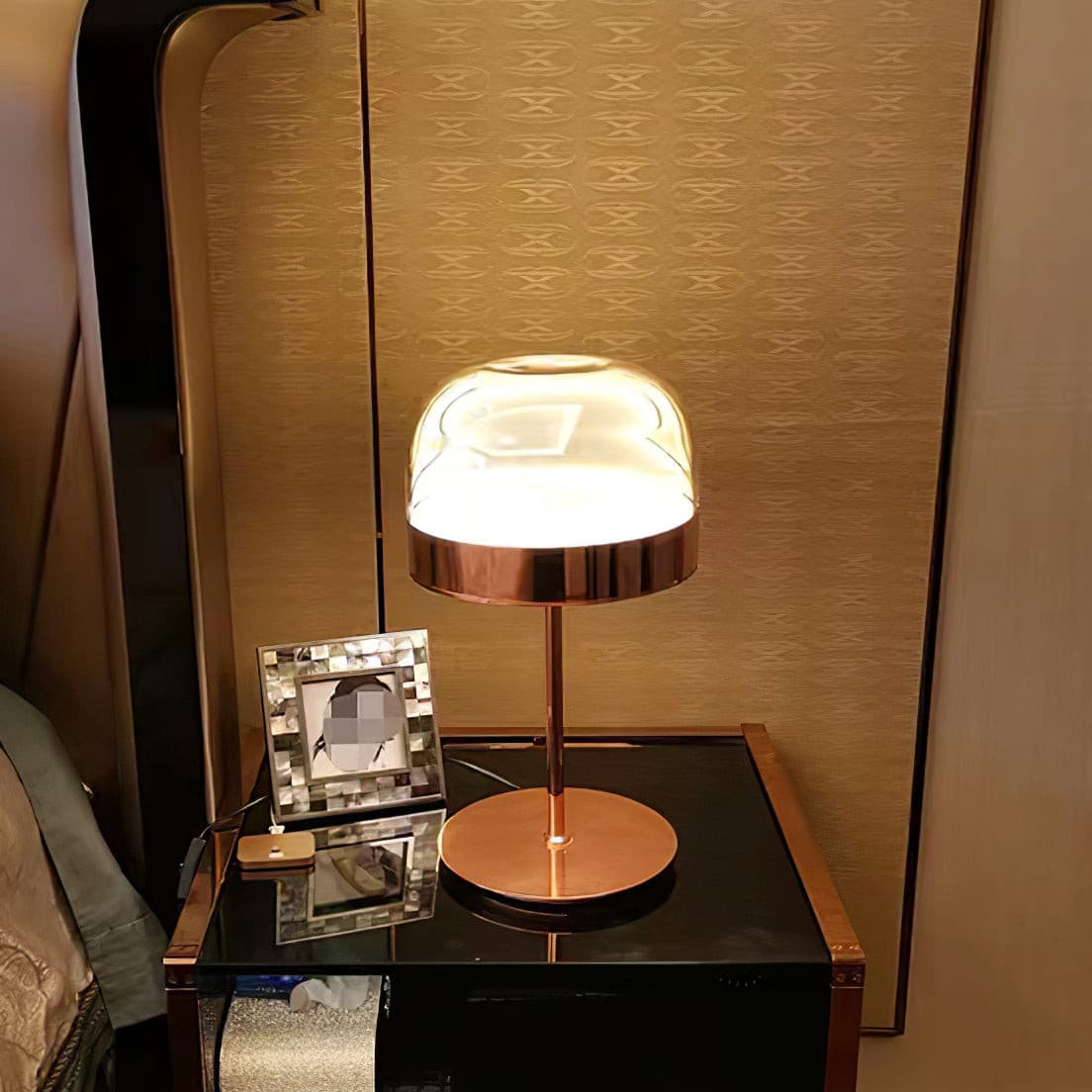 LED Table Lamp with Adjustable Brightness and Modern Design for Home Office & Living Room Use